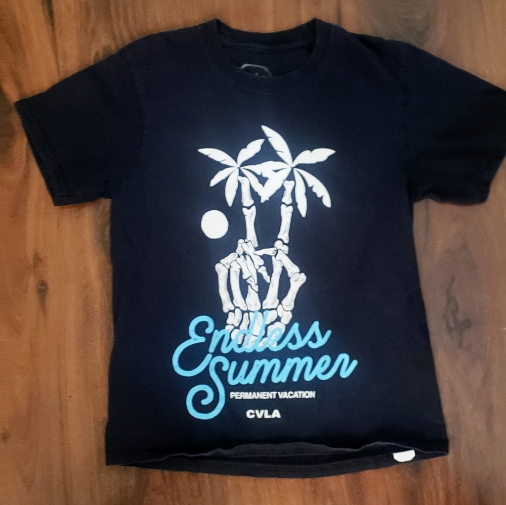 CVLA Boys Black Tee Size M